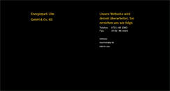 Desktop Screenshot of energiepark.de